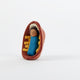 Away in a Manger Baby Jesus Ornament - Brown