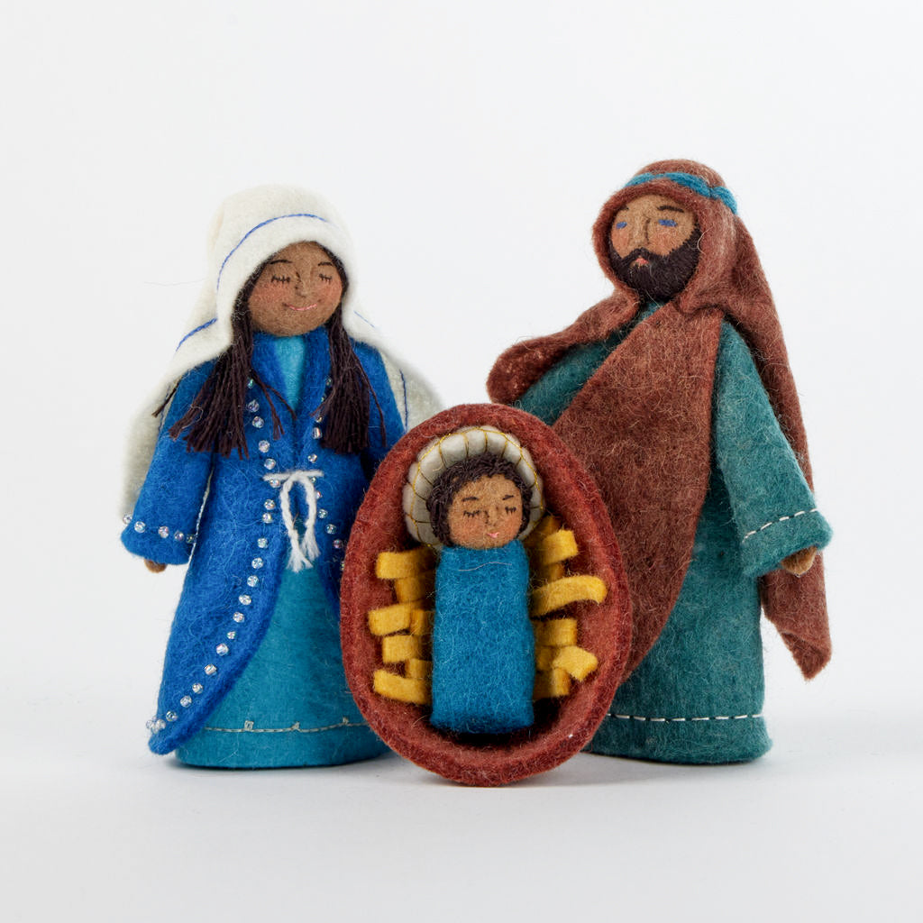 Holy Night Nativity Scene - Brown