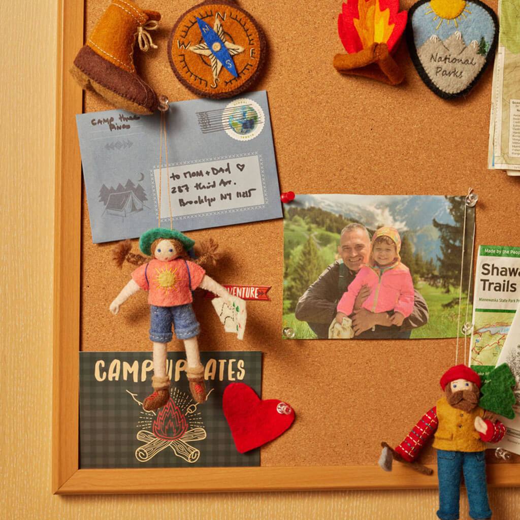 On the Trail Backpacker Ornament - Light