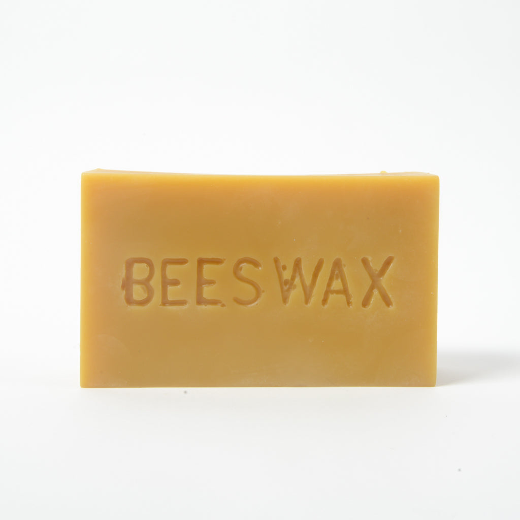 1 lb. natural beeswax block for candle making – golden yellow and handcrafted in New York