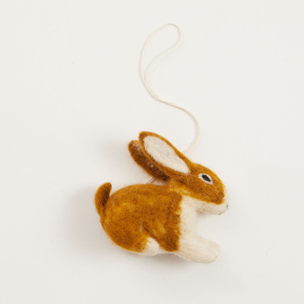 Copper Bunny Ornament