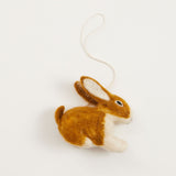 Copper Bunny Ornament