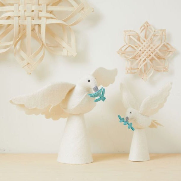 Large Season of Peace Dove Tree Topper