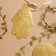 Filigree Etched Brass Hamsa Ornament