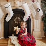 Merry Linen Stocking