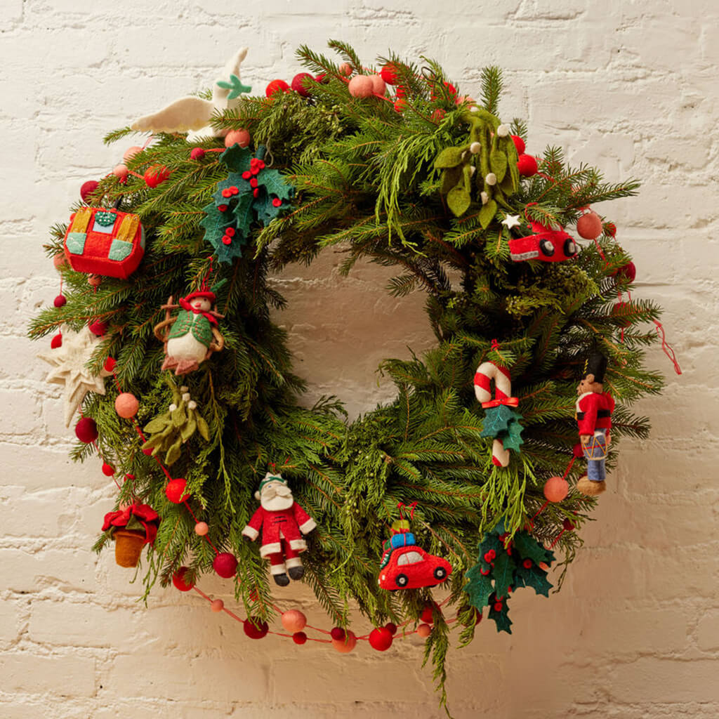 Holiday Brights Red Ball Garland