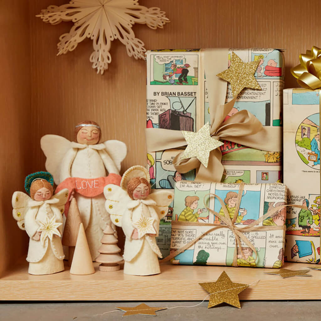 Large Message of Love Angel Tree Topper