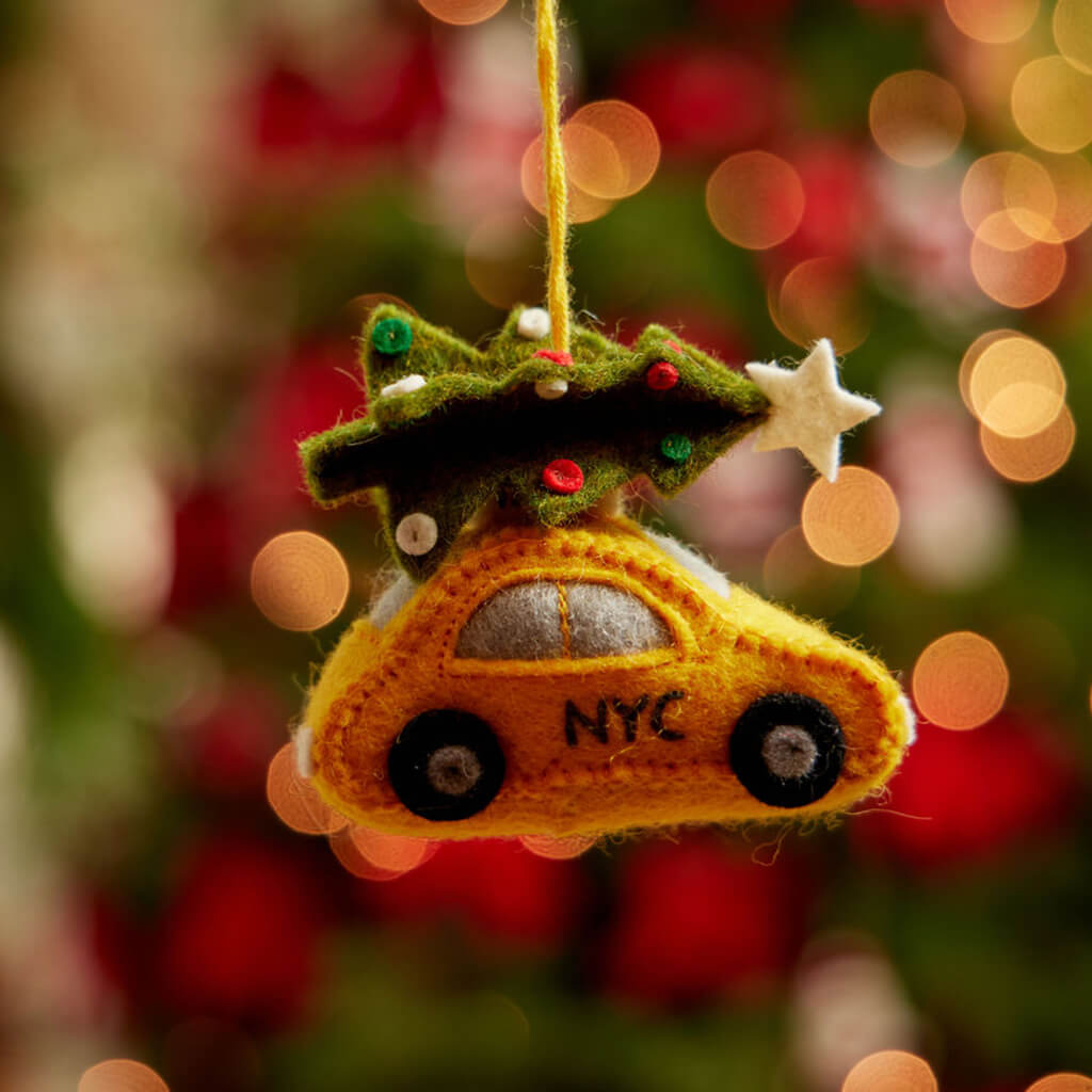 Holiday Taxi Ornament