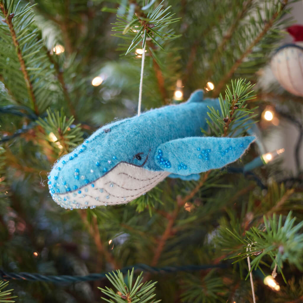 Majestic Wave Humpback Ornament