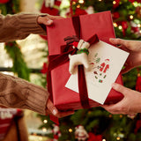 Santa Eggnog Reindeer Ornament