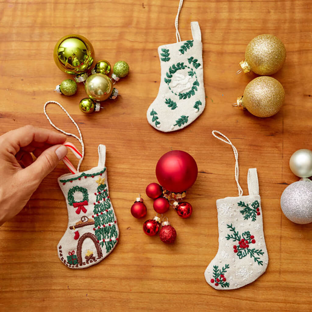 Mini Merry Christmas Stocking Ornament
