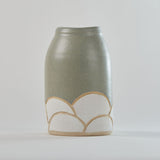 Gentle Clouds Ceramic Vase in Slate