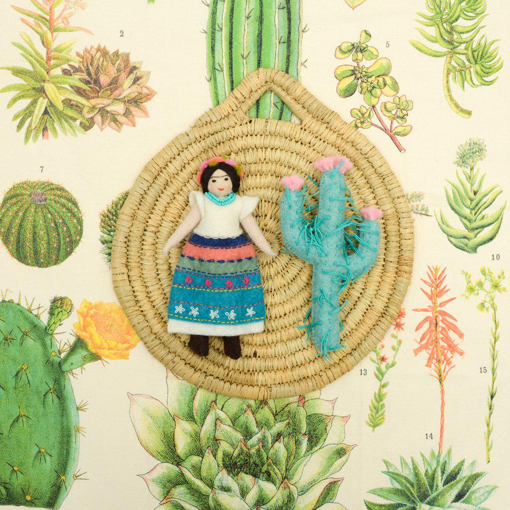 Pastel Majestic Saguaro Cactus Ornament
