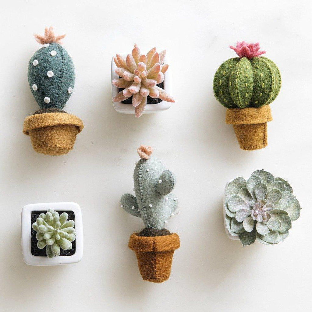 Craftspring handmade felt cacti ornaments