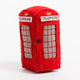 A Craftspring handmade red felt London phone booth ornament 