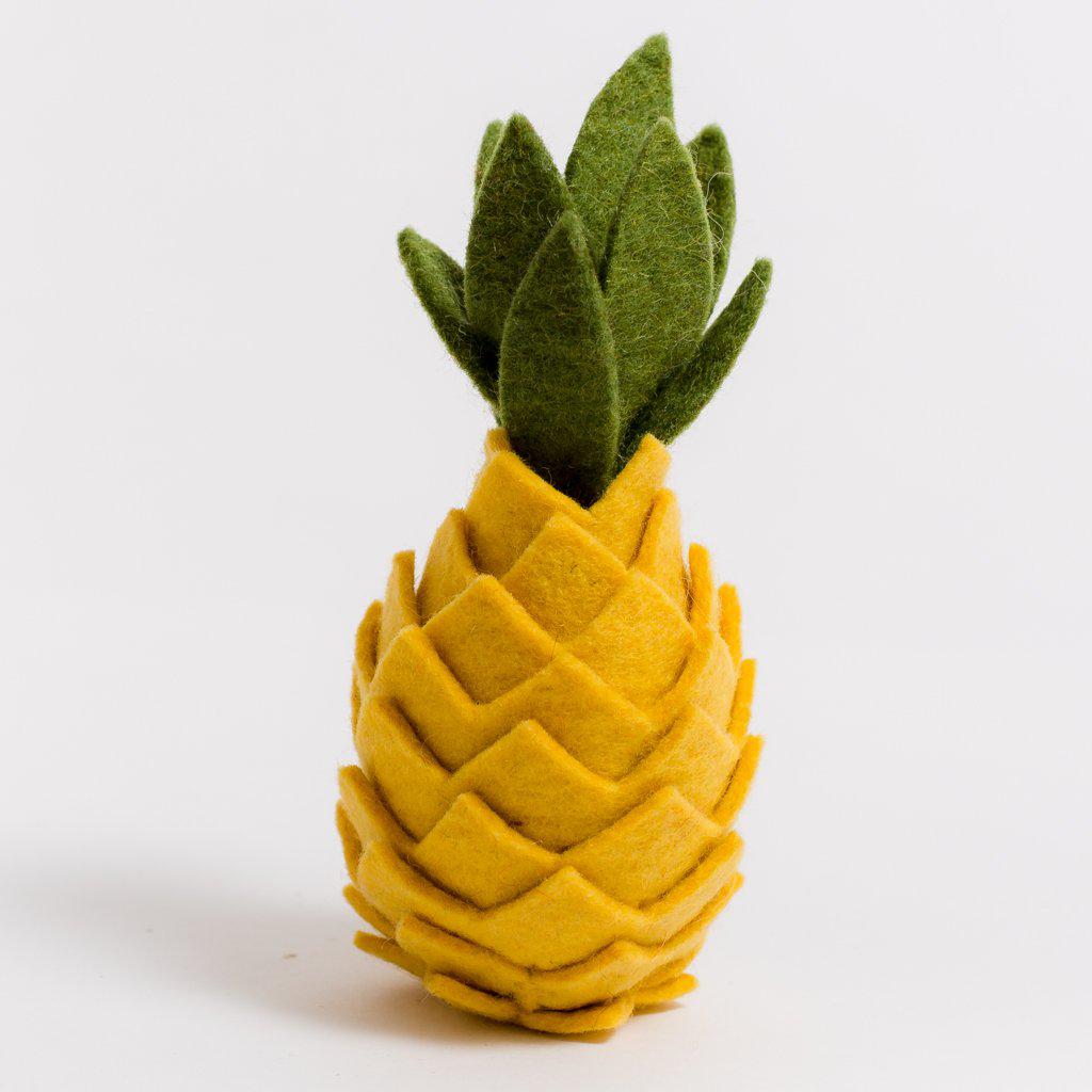 A Craftspring handmade felt pineapple ornament