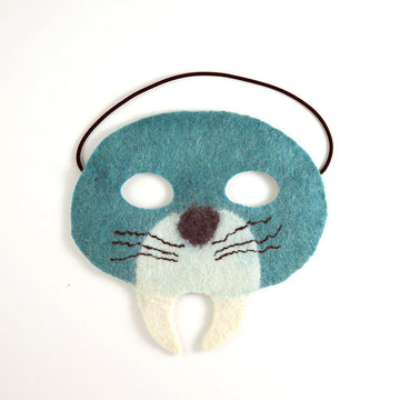 A Craftspring handmade blue felt walrus ornament