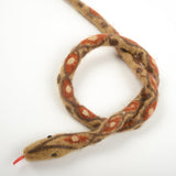 Dark Brown Diamond Snake Ornament