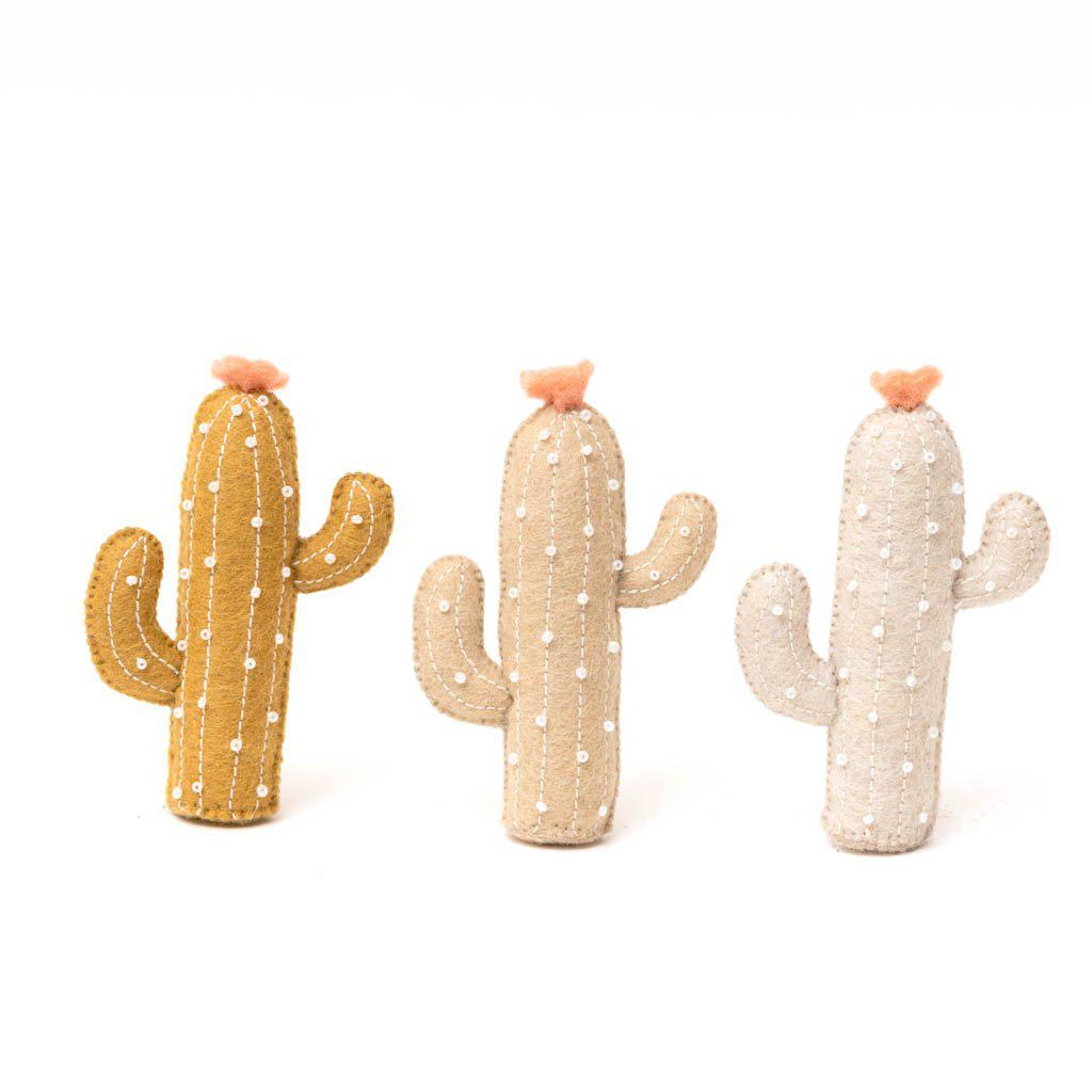 Eggshell Desert Magic Cactus Ornament
