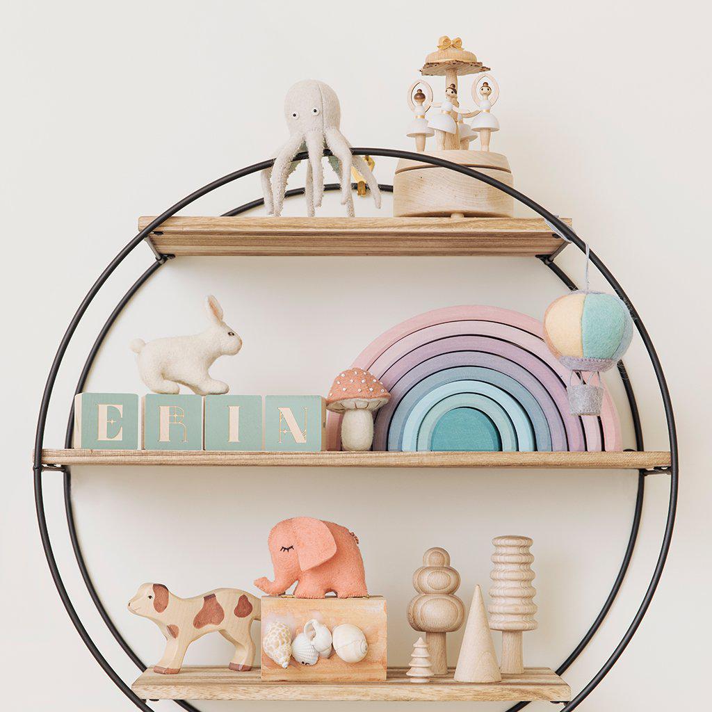 Pastel Up & Away Hot Air Balloon Ornament