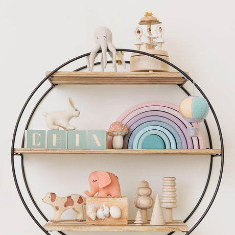 Pastel Up & Away Hot Air Balloon Ornament