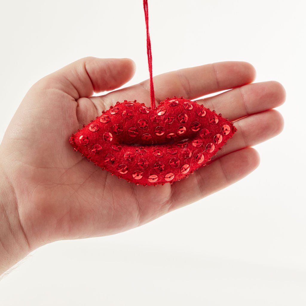 Fancy Lips Ornament