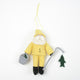 Fishing On The Docks Santa Ornament