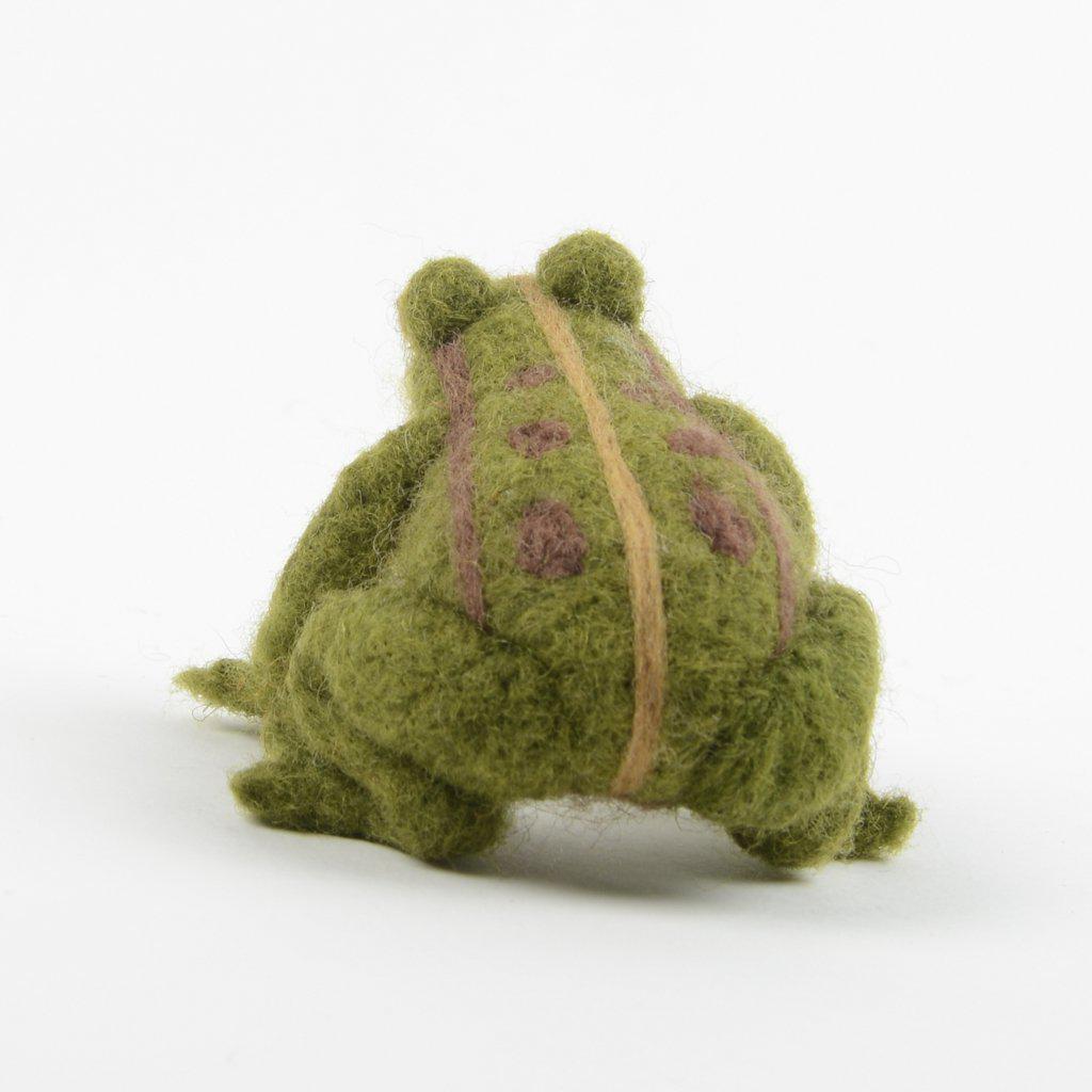 Handmade Wool Felt Frog and Toad Princes Whimsical Heirloom Gift