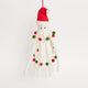 White Santapus with Garland Ornament