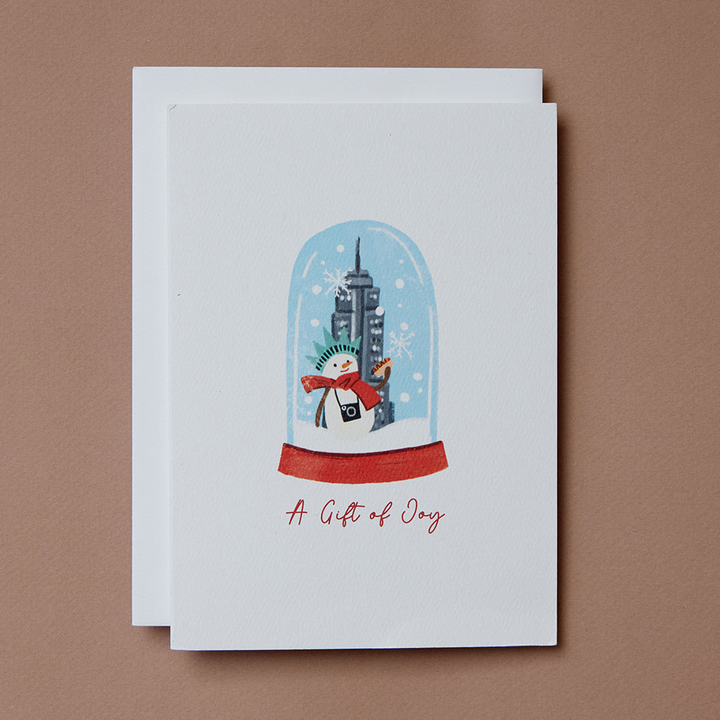 Snowman Joy Greeting Card