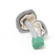 Gray-Blue Twin Ruffle Mushroom Ornament