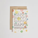 Happy Birthday Dots Greeting Card