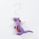 Happy Purple T-Rex Bride Ornament