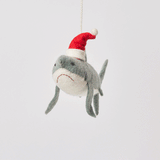 Jolly Santa Shark Ornament