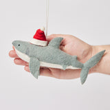 Jolly Santa Shark Ornament