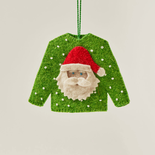 Christmas sweater ornaments clearance