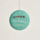 Felt Kindness Counts badge, embroidered and handmade from wool. Fair trade.