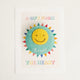Kindness Counts merit badge made from hand-felted merino wool, ethically crafted in Kyrgyzstan. Ideal for World Kindness Day or appreciation gifts.

