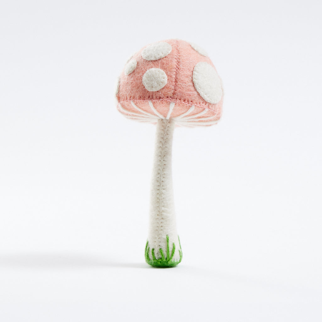 Large Pink Lady Mushroom Ornament