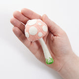 Large Pink Lady Mushroom Ornament