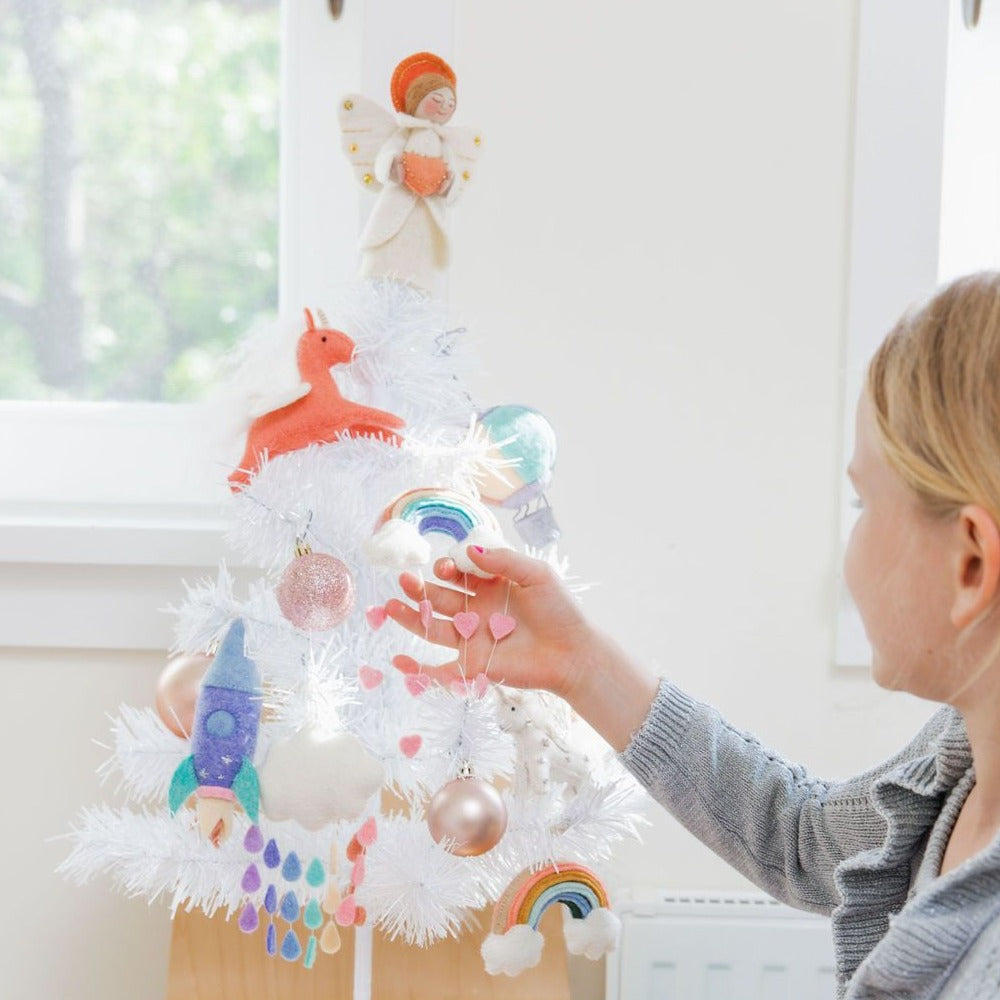 Pastel Rainbow Heart Ornament