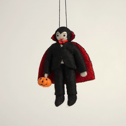 Dracula Trick-or-Treater Ornament