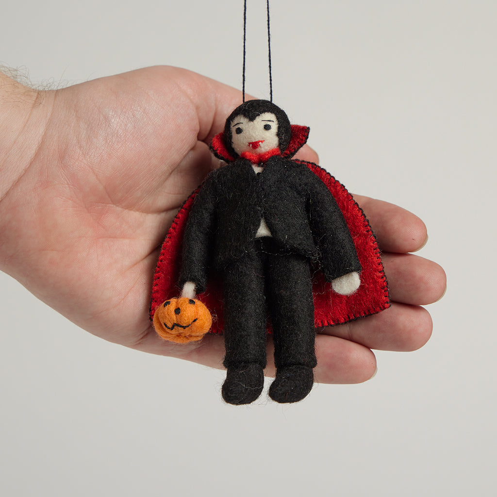Dracula Trick-or-Treater Ornament