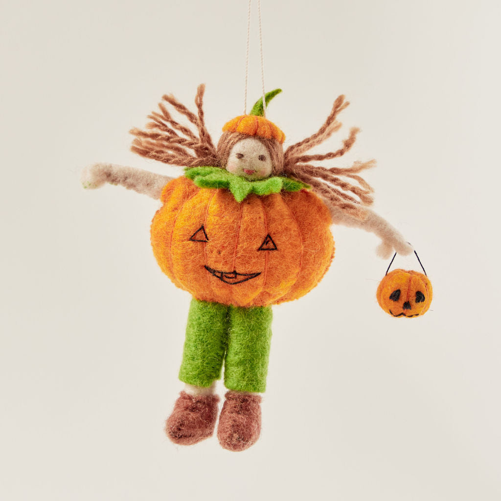 Halloween Felt Pumpkin Plush Craft