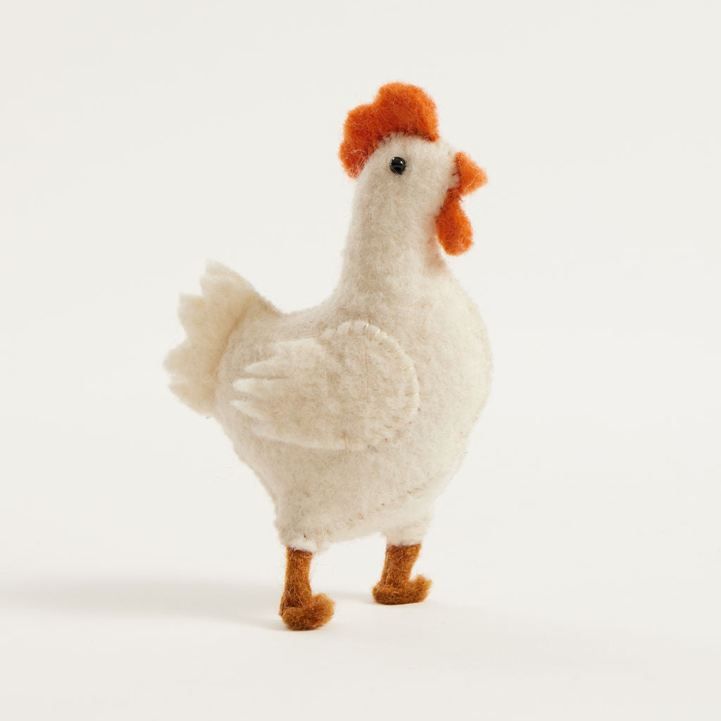 Little White Hen Ornament