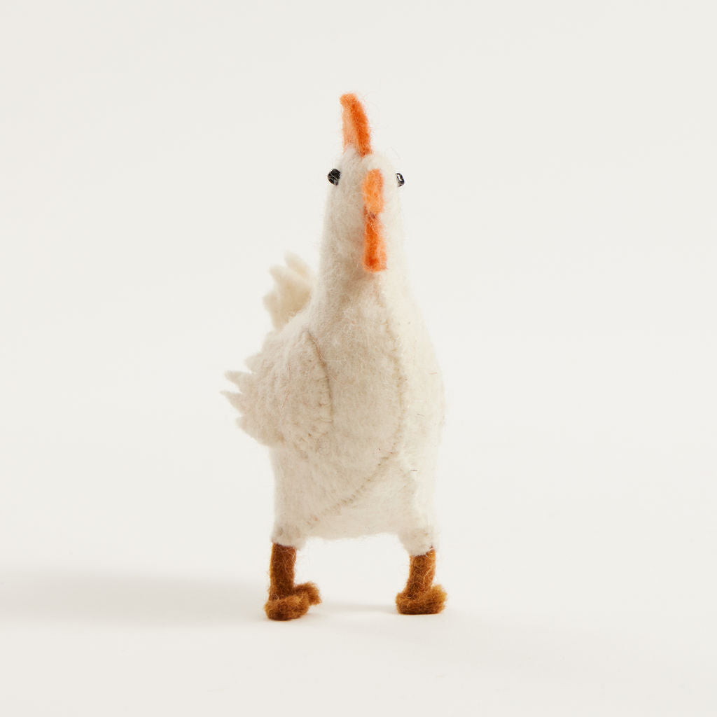 Little White Hen Ornament