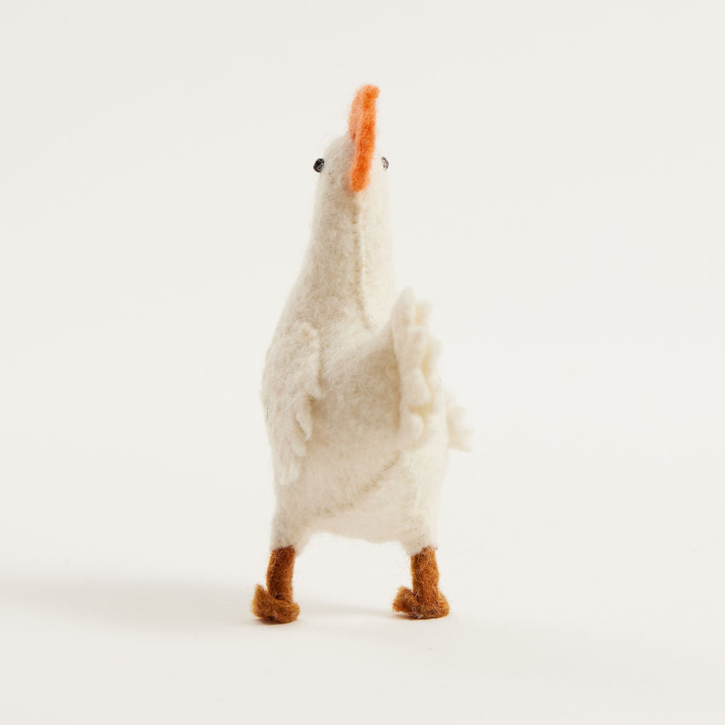 Little White Hen Ornament