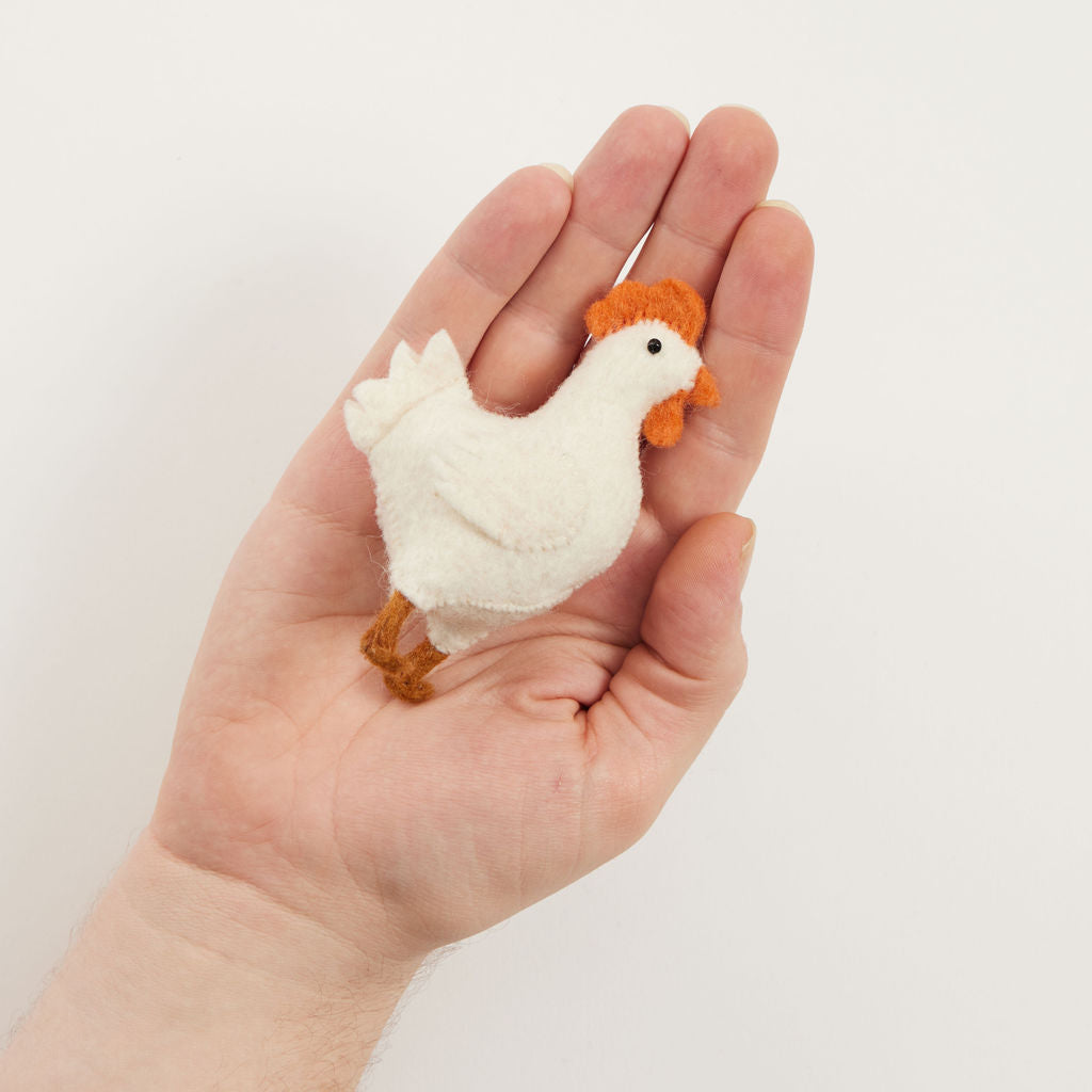 Little White Hen Ornament