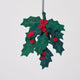 Medium Festive Holly Ornament