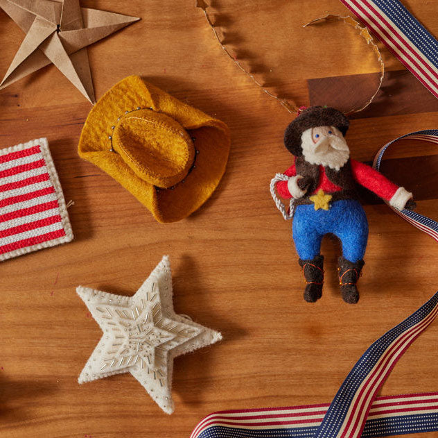 Rodeo Santa Ornament